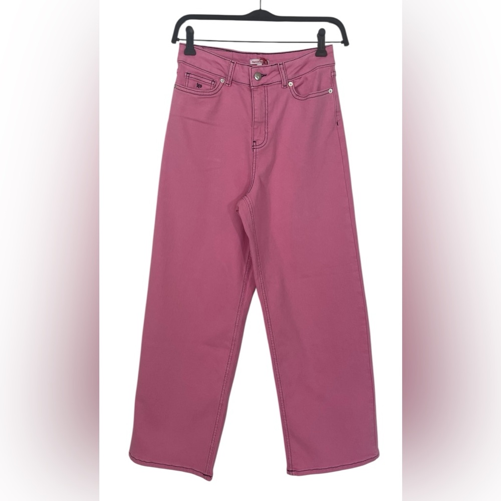 NWT Frances Valentine Ace Jeans Pink High Waist Size 2